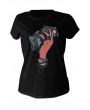 Lovely Casual Round Neck Cartoon Printed Black T-shirt