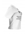 Lovely Casual O Neck Letter Printed White T-shirt