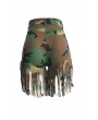 Lovely Street Camouflage Printed Tassel Design Shorts
