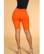 Lovely Casual Broken Holes Orange Shorts