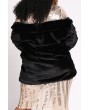 Lovely Trendy Lace-up Black Plus Size Coat
