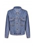 Lovely Casual Basic Buttons Blue Coat
