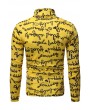 Lovely Casual Letter Printed Yellow T-shirt