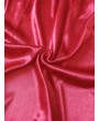 V Neck Sash Cami Lingerie Lace Babydoll Set - Cherry Red L