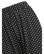 Sleepwear Polka Dot Print Pants - Black M