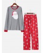 Santa Claus Patterned Matching Christmas Family Pajamas -  Dad M