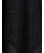 Plus Size Sweetheart Collar Asymmetrical Solid  Dress - Black L